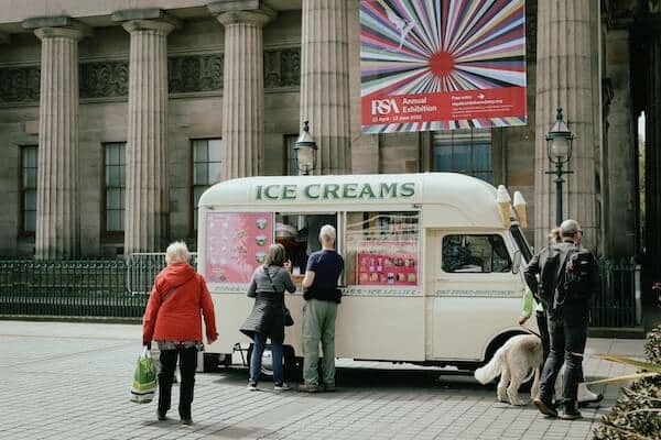 vintage ice cream truck