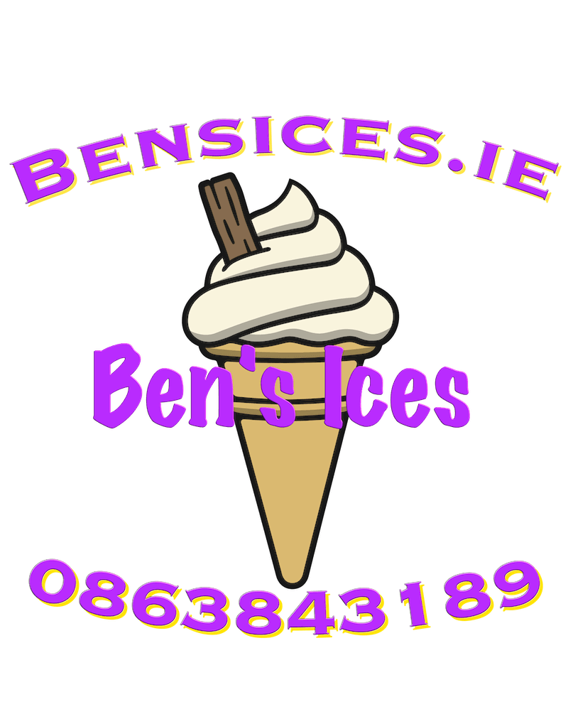 Ben's Ice's Ice Cream Van Logo